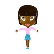 cartoon woman shrugging N33