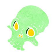 cartoon spooky skull N97