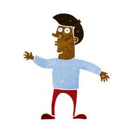 cartoon worried man N56