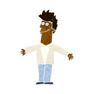 cartoon happy man N255