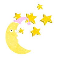 Sleepy Moon Cartoon N8