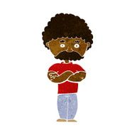 cartoon dad with folded arms N6