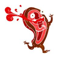 rare steak cartoon character N2
