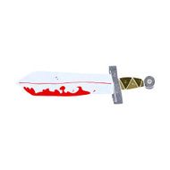cartoon bloody sword N14