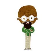 cartoon annoyed old man N35