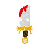bloody knife cartoon character N2
