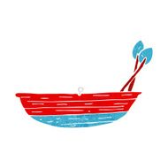 Cartoon Rowing Boat N20
