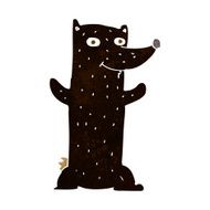 cartoon black bear N17