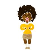 cartoon screaming woman N6