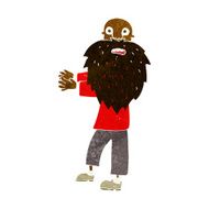 cartoon bearded old man N21
