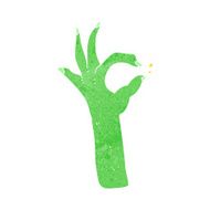 cartoon most excellent hand gesture N6