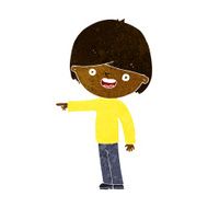 Cartoon Man Pointing N121