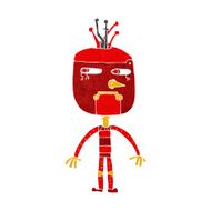 Funny Cartoon Robot N29