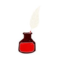 cartoon ink bottle N10