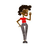 cartoon woman ignoring N13