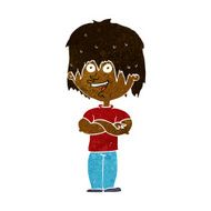 cartoon happy man N261