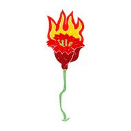 cartoon burning flower N3
