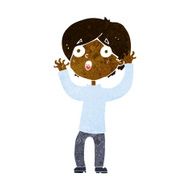 cartoon frightened man N60