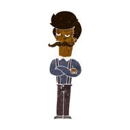 Cartoon Man With Mustache N62