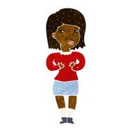 cartoon woman making excuses N9