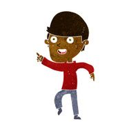 cartoon happy man N263