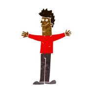 cartoon happy man N264