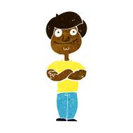 cartoon happy man N265