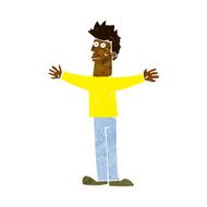 cartoon happy man N266