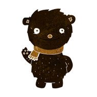 cartoon cute black bear N20