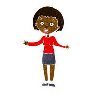 cartoon woman making excuses N10