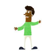 cartoon surprised man N87