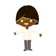 cartoon happy man N267