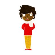 cartoon friendly man N17