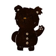 cartoon black bear N19