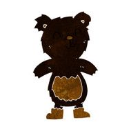 cartoon teddy black bear N3