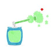 cartoon aerosol spray can N12