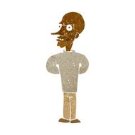 cartoon evil bald man N6