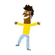 cartoon happy man N270