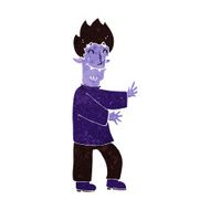cartoon excited vampire N6