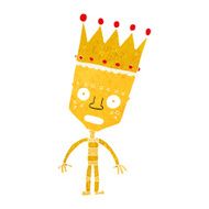 cartoon robot with crown N2