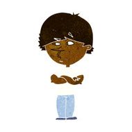 cartoon suspicious man N21