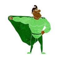 Funny Cartoon Superhero N7