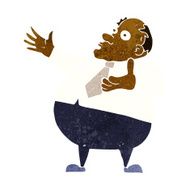 cartoon exasperated middle aged man N6