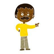 cartoon man with mustache pointing N16