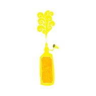 Cartoon Mustard Bottle N12