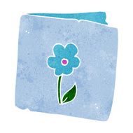 cartoon flower greeting card N5
