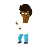 cartoon man gesturing wildly N6