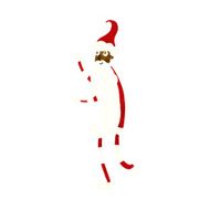 cartoon skinny santa N6