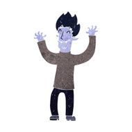 cartoon happy vampire man N18