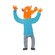 cartoon happy fox man N9